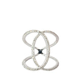 14k White Gold .60ct F SI1 Round Diamond Ring